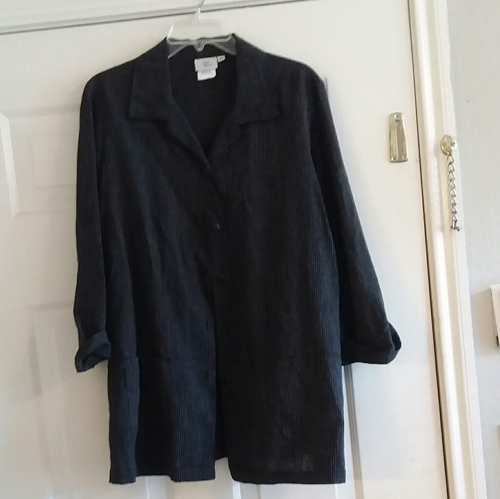 Hot Cotton Women's 65% Linen Blend Blouse Medium